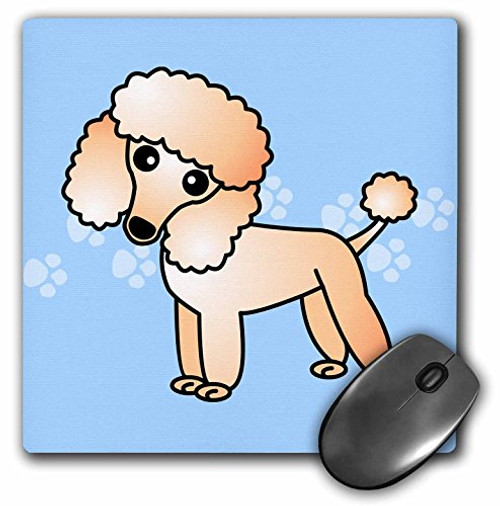 3dRose LLC 8 x 8 x 025 Inches Cute Apricot Poodle Blue Paw Print Background Mouse Pad mp 13771 1 3dRose LLC 8 x 8 x 025 Inches Cute Apricot Poodle Blue Paw Print Background Mouse Pad mp 13771 1