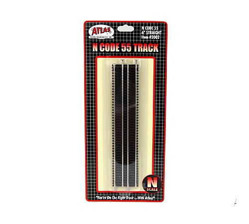 Atlas N Code 55 Nickel Silver 6" Straight Track (6) Trains