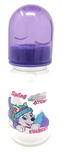 Paw Patrol 5 oz Small Baby Bottles for Baby Infant Toddler with Medium Flow Silicone Nipple and Cover Your Choice of Chase Marshall Rubble Skye or Everest  Purple Everest