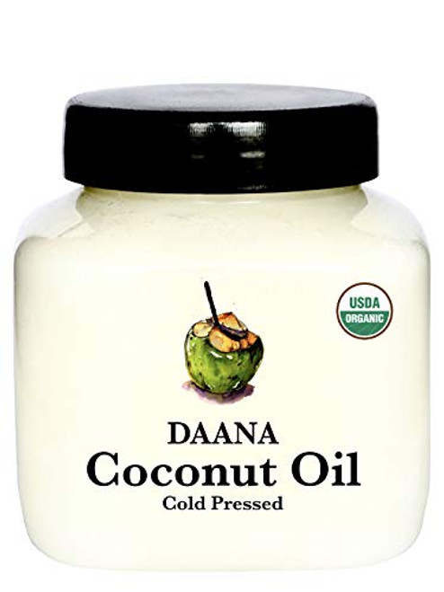 Daana Organic Coconut Oil Extra Virgin Cold Pressed Single Origin  14 oz