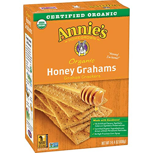 Annie s Organic Graham Crackers Honey Grahams 144 Oz Box
