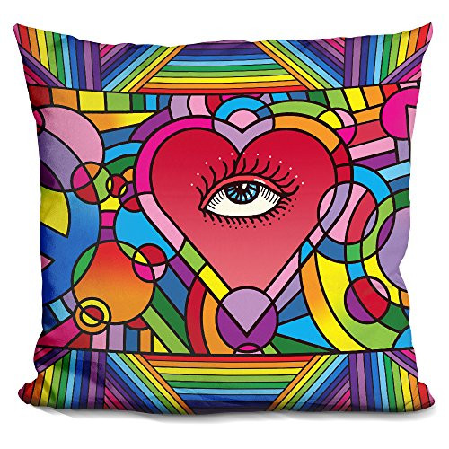 LiLiPi Peace Love Music C Decorative Accent Throw Pillow