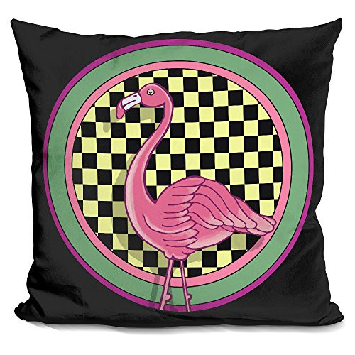 LiLiPi Pop Art Flamingo Decorative Accent Throw Pillow