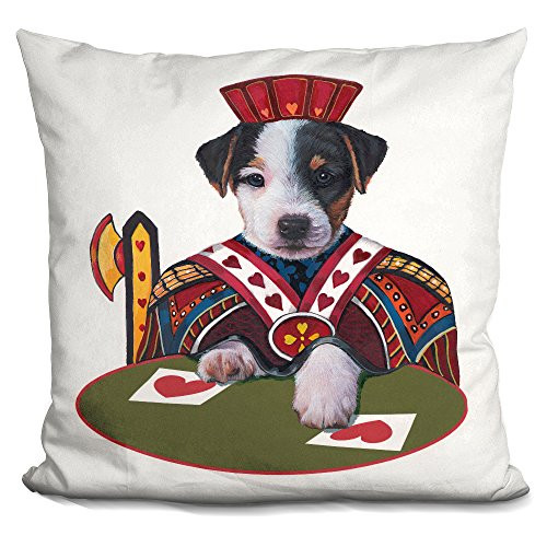 LiLiPi Jack of Hearts Decorative Accent Throw Pillow