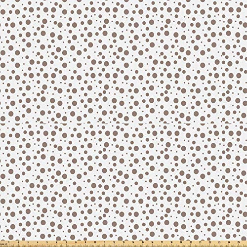 Ambesonne Brown Fabric by The Yard Big and Small Drop Like Spots on White Background Vintage Style Old Fashioned Design Microfiber Fabric for Arts and Crafts Textiles Decor 2 Yards Cocoa Ambesonne Brown Fabric by The Yard Big and Small Drop Like Spots on White Background Vintage Style Old Fashioned Design Microfiber Fabric for Arts and Crafts Textiles Decor 2 Yards Cocoa
