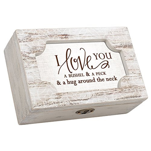 Cottage Garden Bushel and Peck Decoupage Barnwood Gray Petite Music Musical Box Plays Tune You Light Up My Life Cottage Garden Bushel and Peck Decoupage Barnwood Gray Petite Music Musical Box Plays Tune You Light Up My Life