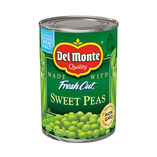 Del Monte Canned Sweet Peas 15 Ounce  Pack of 12