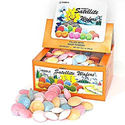 Gerrit s Satellite Wafers Filled with Sour Powder 240 Count Boxes  Pack of 2