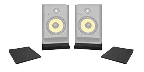 Rockville Pair Foam Studio Monitor Isolation Pads For 525  65  Speakers  Iso 65