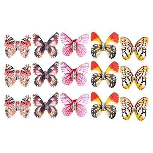 Lurrose 15pcs Butterfly Dreadlocks Beads Hair Clips Hair Cuffs Rings Braiding Hair Jewelry Decorative Braid Accessories Lurrose 15pcs Butterfly Dreadlocks Beads Hair Clips Hair Cuffs Rings Braiding Hair Jewelry Decorative Braid Accessories