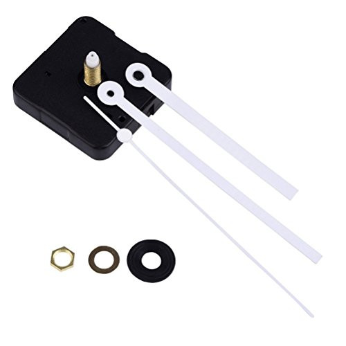 ROSENICE Silent Clock Movement Kits White Straight Clock Hand for DIY Clock Replacement
