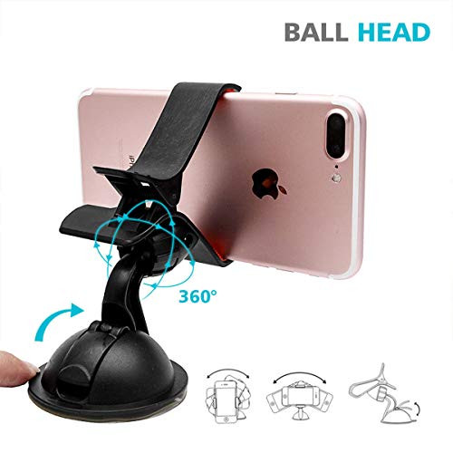 Car Phone Holder Mount   MASO Car Dashboard Phone Holder In Car Suction Windshield Dashboard Clip Phone Mount Stand Holder for Phone Gps