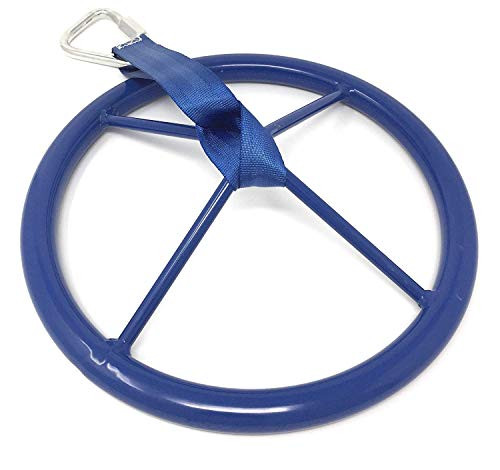 TUAHOO Ninja Wheel Ninja Slackline Accessory for Jungle Gym Monkey Bars Kids Ninja Course