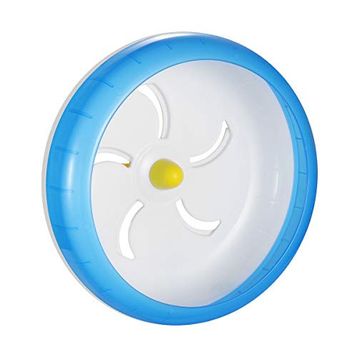 POPETPOP Silent Hamster Wheel Pets Running Sports Exercise Wheel Jogging Wheel Hamster Rat Gerbil Silent Spinner Blue