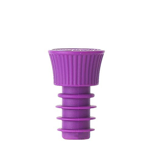 Wine Stoppers Silicone Reusable Wine Bottle stopper for Wine Beverage Soda Beer Purple 1 Wine Stoppers Silicone Reusable Wine Bottle stopper for Wine Beverage Soda Beer Purple 1