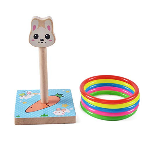 Tomaibaby 6PCS Ring Toss Games Outdoor Games Yard Games for Adults and Family Kids Animal Ring Toss with Base Rabbit Game Kids Party Supplies Tomaibaby 6PCS Ring Toss Games Outdoor Games Yard Games for Adults and Family Kids Animal Ring Toss with Base Rabbit Game Kids Party Supplies