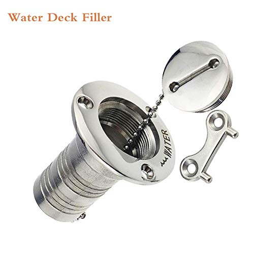 Water Deck Filler Hardware 316 Marine Grade Stainless Steel Key Cap Boat Accessories Socket Yacht Caravans 2  50mm