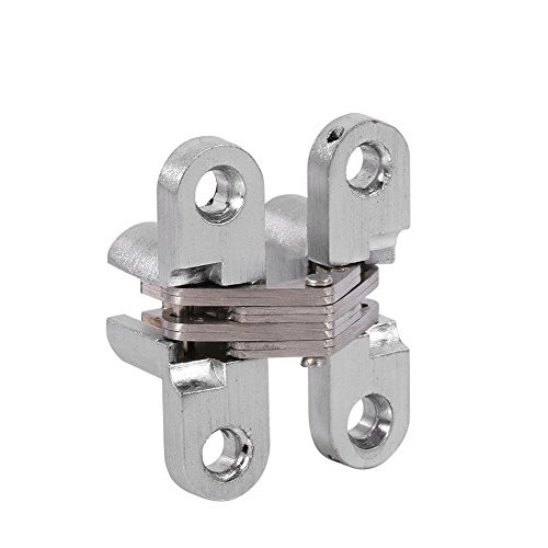 Zinc Alloy Hidden Hinge Invisible Folding Door Concealed Cross Hidden Hinges for Furniture Hardware Folding Door 437mm