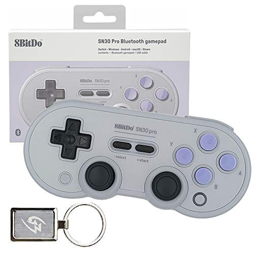Mcbazel SN30 Pro SN Edition Bluetooth 40 Gamepad Controller for Windows Android MacOS Steam Nintendo Switch with Gam3Gear Keychain