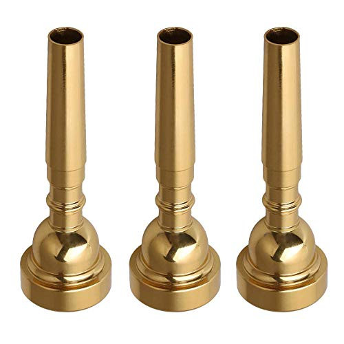 Liyafy 3pcs Bb Trumpet Mouthpiece 3C 5C 7C Classic Shape Replacement Trumpet Parts Gold Plated Liyafy 3pcs Bb Trumpet Mouthpiece 3C 5C 7C Classic Shape Replacement Trumpet Parts Gold Plated