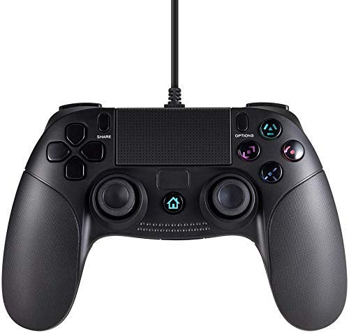 For PS4 Wired ControllerDotca RN03 Wired Gamepad Joystick for PS4   PC Windows Third Party Product  Black