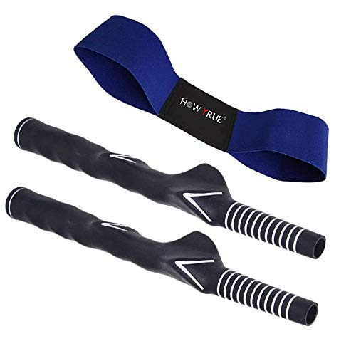 HOW TRUE Golf Swing Grip for Right Hand Golfer Golf Swing Training Aid Golf Swing Trainer Set
