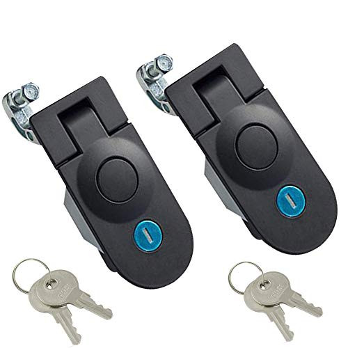 2 Pack Compression Latch Flush Mount Zinc Alloy Adjustable Sealed Large Lever Hand Operated Compression Latches Key Locking