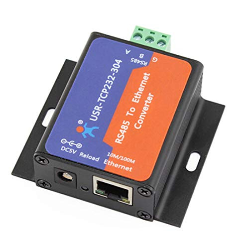Single Port Serial Server RS232 RS485 RS422 Serial to Ethernet Converter DC 5V Transparent Transmission Between RS232 RS485 RS422 Ethernet Serial Data Communication Device  TCP232 304 RS485 Port