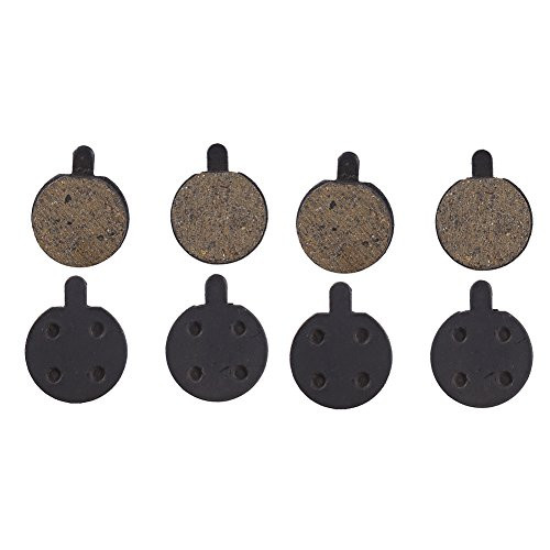 Ejoyous 8Pcs Bicycle Disc Brake Pads Resin and Semi metallic Disc Brake Pads Replacement Kit for Mountain Bike Bicycle Black