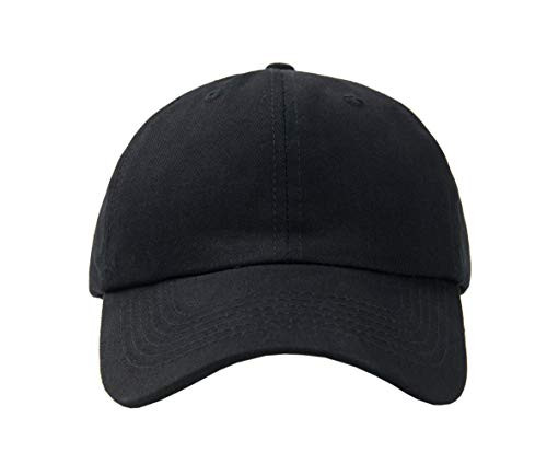 GEANBAYE Hats for Men Classic Low Profile Adjustable Strapback 100  Cotton Dad Hats Baseball Caps for Men and Women Black