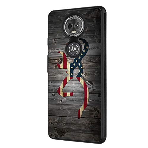 Moto E5 Plus Case Moto E5 Supra CaseBOSLIVE American Flag Wood Background Design TPU Slim Anti Scratch Protective Cover Case for Motorola Moto E5 Plus 2018