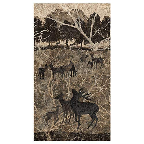 Northcott Stonehenge Deerhurst Scenic Fabric Slate Fabric By The Yard
