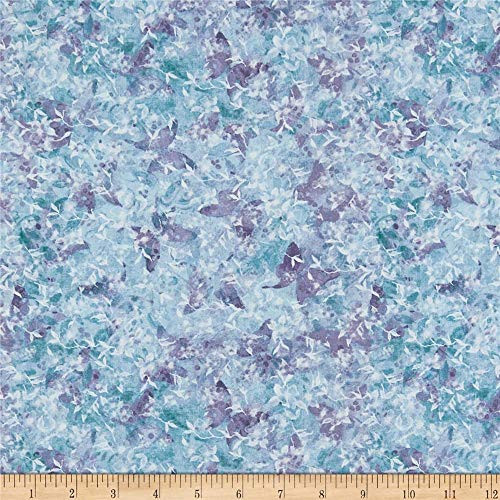Springs Creative Products Susan Winget Jasmine Floral Tonal Butterflies Fabric Purple Fabric By The Yard