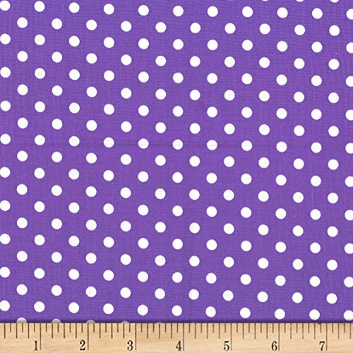 Michael Miller Dumb Dot Violet Fabric by the Yard