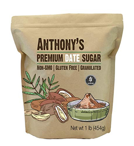 Anthony s Date Sugar 1 lb Gluten Free Non GMO Vegan Granulated