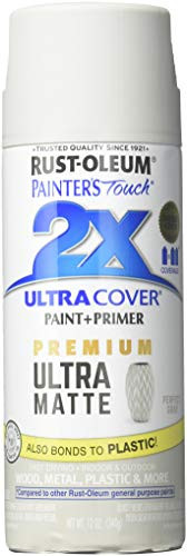 RUST-OLEUM 331184 Painters Touch 2X 12 OZ Perfect Gray Matte Spray Paint