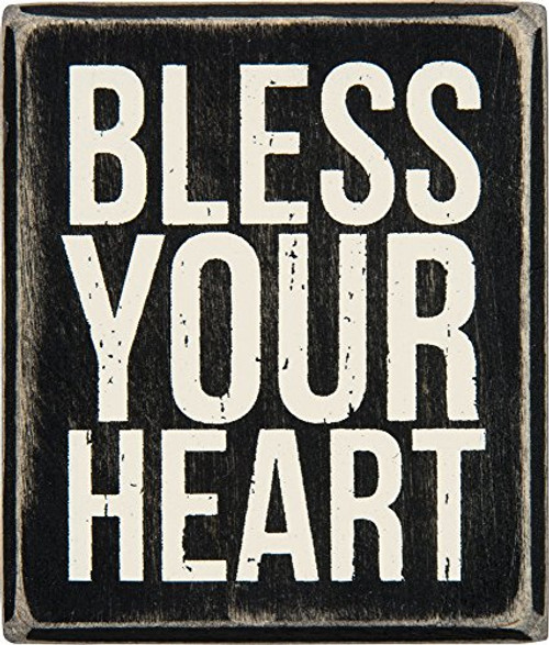 Primitives by Kathy Box Sign Bless Your Heart Home Decor Primitives by Kathy Box Sign Bless Your Heart Home Decor