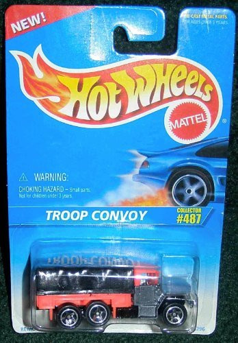HOT WHEELS 1995 COLLECTOR   487 TROOP CONVOY WITH REMOVABLE TROOP CANVAS