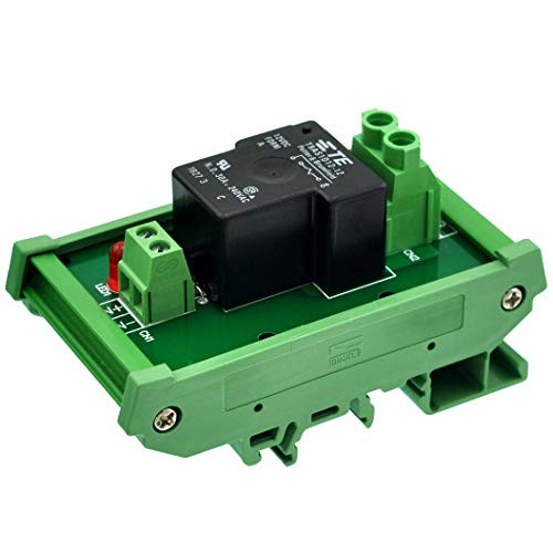 CZH Labs DIN Rail Mount 12V Passive SPST NO 30Amp Power Relay Module