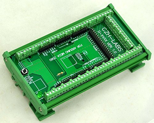 Electronics Salon DIN Rail Mount Screw Terminal Block Adapter Module For Arduino MEGA 2560 R3