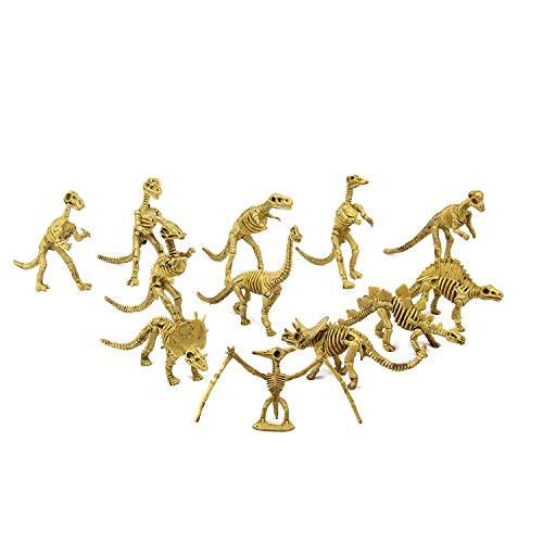 Fun Central 12 Pieces   Assorted Dinosaur Skeleton Figures Toys for Boys Girls   Toddlers