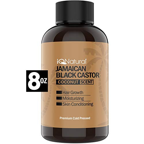 Jamaican Black Castor Oil for Hair Growth and Skin Conditioning 100 Cold Pressed 8oz by IQ Natural Jamaican Black Castor Oil for Hair Growth and Skin Conditioning 100 Cold Pressed 8oz by IQ Natural