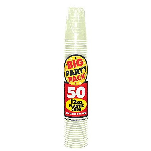 Big Party Pack Leaf Green Plastic Cups | 12 oz. | Pack of 50 | Party Supply