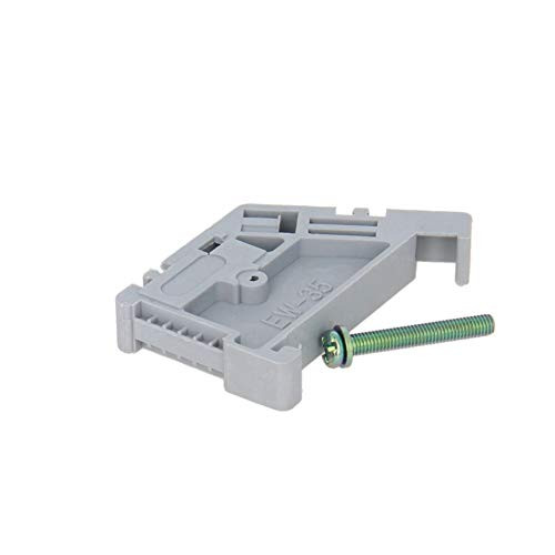 Fielect EW 35 DIN Rail Terminal Block End Stopper Mount Clips CE Certification 25Pcs Gray