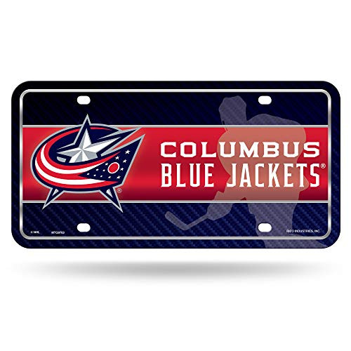 NHL Rico Industries Metal License Plate Tag Columbus Jackets