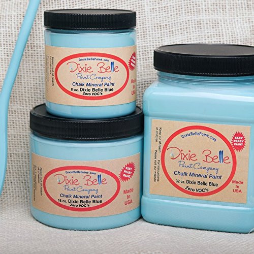 Dixie Belle Paint Company Chalk Finish Furniture Paint  Dixie Belle Blue   16oz