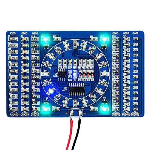 AiTrip DIY Kit Learning Training Suite SMD LED Welding Practice Soldering Skill Training Board