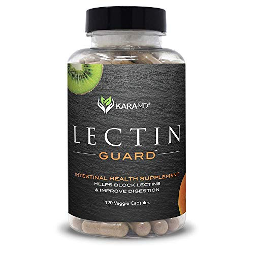 KaraMD Lectin Guard  120 Capsules    Doctor Formulated Natural   Concentrated Lectin Blocker Digestive Blend Supplement   Complete Intestinal Health for Men   Women   Protect Against Harmful Lectins