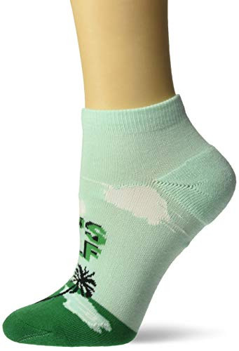 K Bell Women s Novelty Fashion Athletic No Show Socks Blue  Let s Golf  Shoe Size  4 10