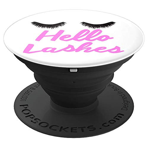 Lashes Eyelash Extensions Esthetician Hello Lashes PopSockets Grip and Stand for Phones and Tablets Lashes Eyelash Extensions Esthetician Hello Lashes PopSockets Grip and Stand for Phones and Tablets